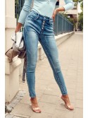 Denim trousers with buttons 8200 - Online store - Boutique